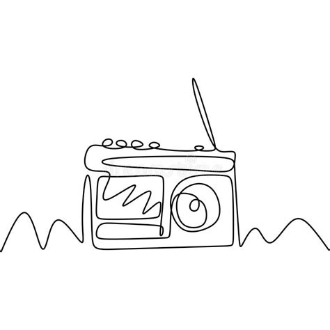 Drawing Old Radio Boombox School Clipartmag Getdrawings Sketch Coloring