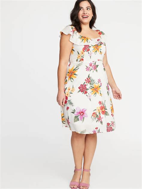 Ruffled Fit And Flare Plus Size Cami Dress Old Navy Dresses To Wear To A Wedding Skirt