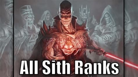 All Sith Ranks And Titles Youtube