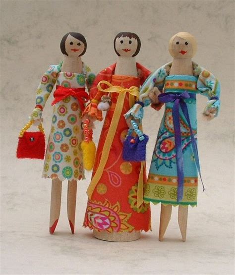 Clothespinpeg Doll Kit By Sarahhomfray On Etsy 1050 Clothespin