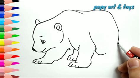 gambar beruang yang mudah