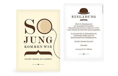 Kartenmacherei.de has been visited by 10k+ users in the past month Einladung 30. Geburtstag "Modern Dandy"