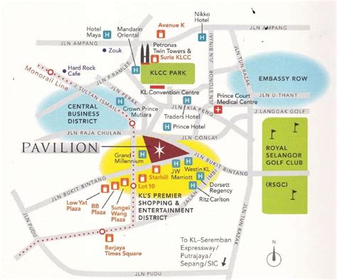 Maps The Pavilion