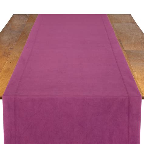 Velvet Cerise Table Runner Linen Rentals Wedding Table Linen