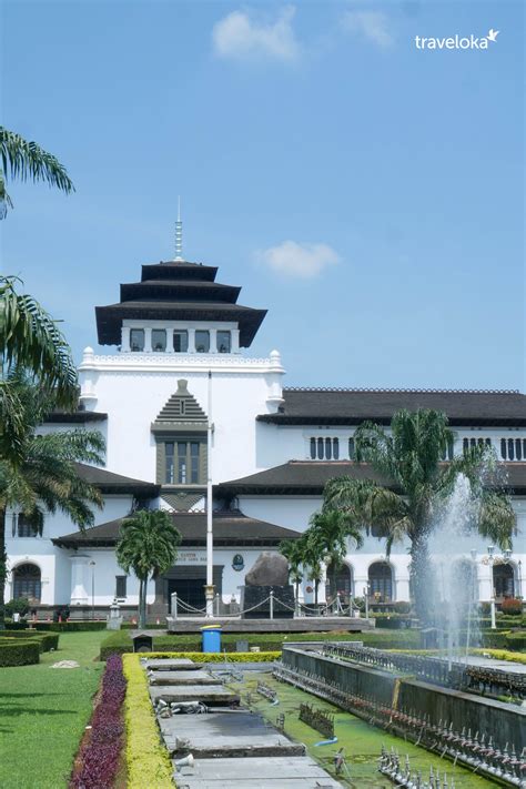 Gedung Sate Bandung Pemandangan Kota Foto Wisata Estetika Kota