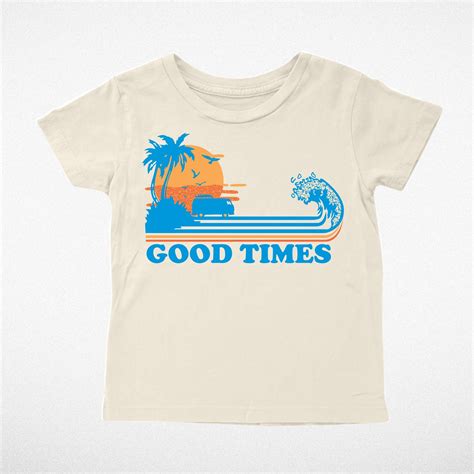 Tiny Whales Good Times T Shirt Cool Kids Clothes Shirts Boys Top