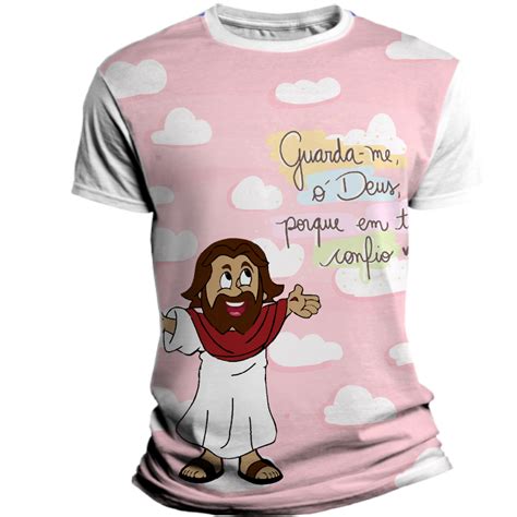 Camiseta Religiosa Católica Infantil Guardai Me ó Deus Camisetas KayrÓs