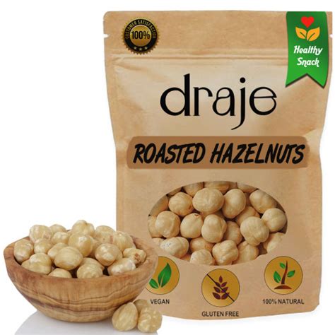 Snagshout Draje Roasted Unsalted Hazelnuts Premium Turkish Snack