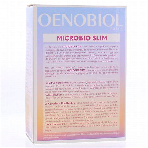 Oenobiol Microbio Slim 80 Gélules Parapharmacie Prado Mermoz