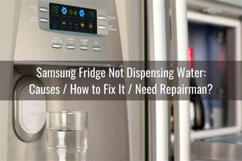 Monogram fridge turn off water. Samsung Fridge Keeps / Not Dispensing Water - Ready To DIY