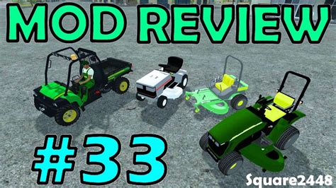 Farming Simulator 17 Mod Review 33 Jd Gator And Lawn Mowers Youtube