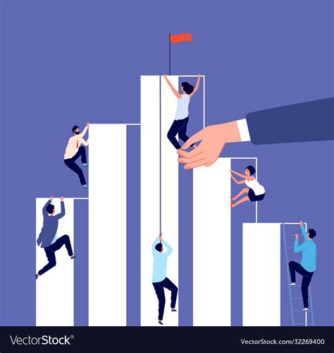 Career Competition Growth Ladder Corporate Vector Image