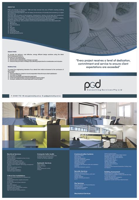 Professional Serious Building Brochure Design For A Company By