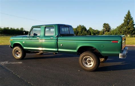 1973 Ford F 350 Crew Cab 4wd Long Bed Truck Very Clean For Sale
