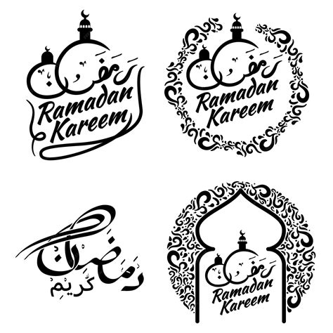 Premium Vector Beautiful Ramadan Kareem Arabic Calligraphy Vector