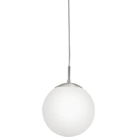 Eglo Lighting 85261 Rondo Single Light Small Opal White Glass Globe Ceiling Pendant éclairage