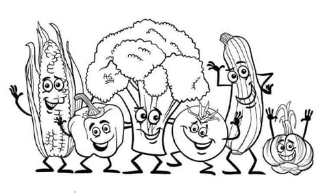 Vegetable Coloring Pages Kids Coloring Pages