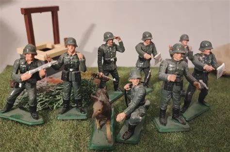 LOT SOLDATS ANCIENS Starlux Armée Allemande WW2 figurines 1 32 Vintage EUR 34 50 PicClick FR