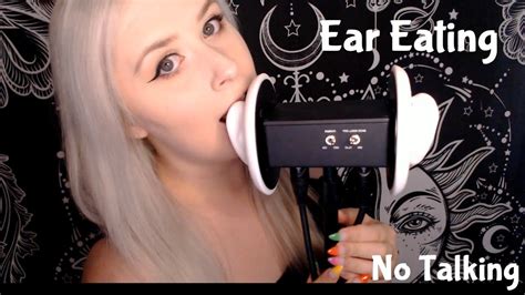 ASMR Ear Eating Kissing Fluttering NO Talking YouTube