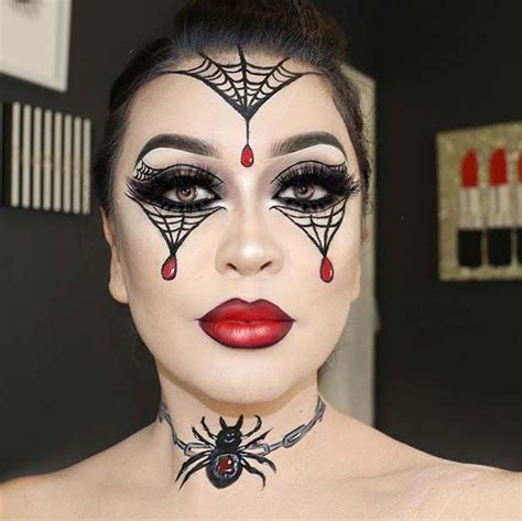 25 Creepy Spider Makeup Ideas For Halloween Page 2 Of 2 Stayglam