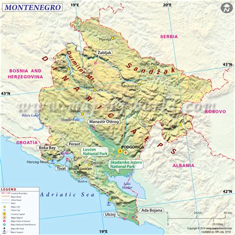 Montenegro Map Map Of Montenegro Collection Of Montenegro Maps