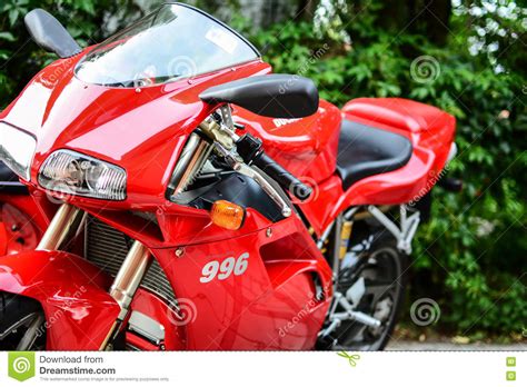 Red Ducati 996s Motorcycle Editorial Stock Photo Image Of Motor 72439913