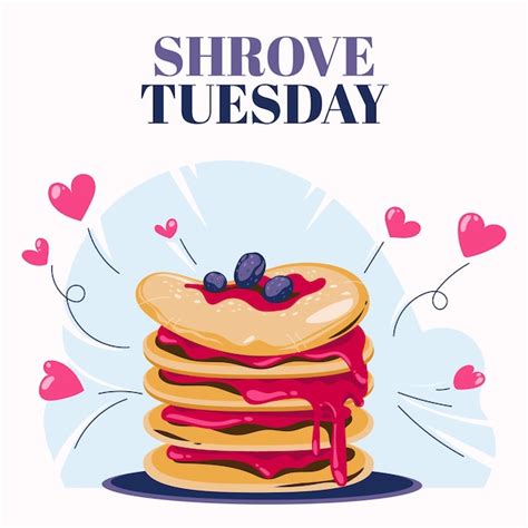 Premium Vector Happy Pancake Day Or Shrove Tuesday Concept With