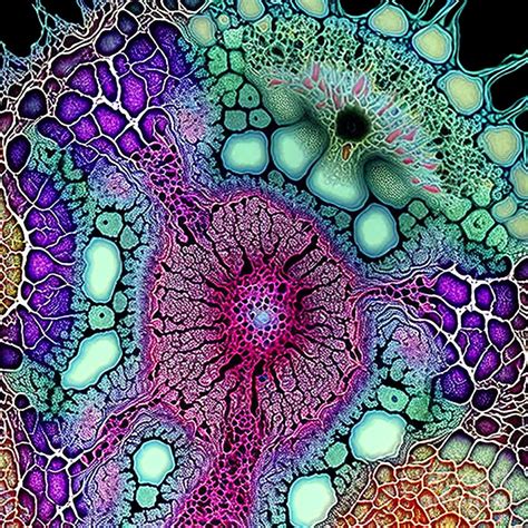 Floral Cell Structures Digital Art By Sabantha Fine Art America