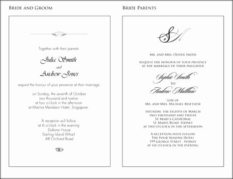 9 Formal Wedding Invitation Wording Samples