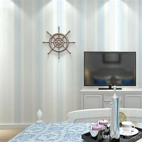 New Wall Roll Vertical Stripes Wall Paper Non Woven Living Room Bedroom
