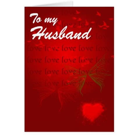 Now, that will be a real turn on. Valentine Red Hearts for Husband Greeting Card | Zazzle