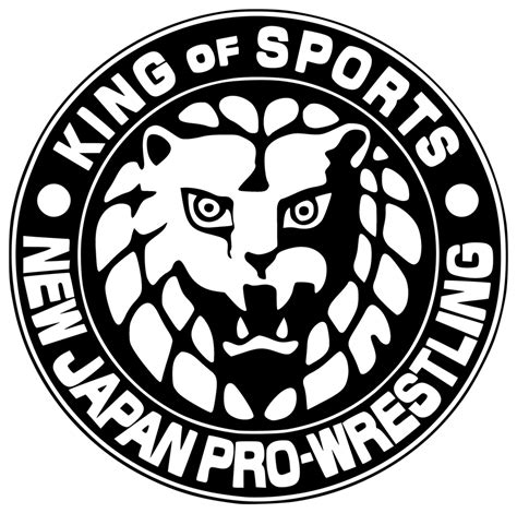 New Japan Pro Wrestling Logo Black And White By Darkvoidpictures On