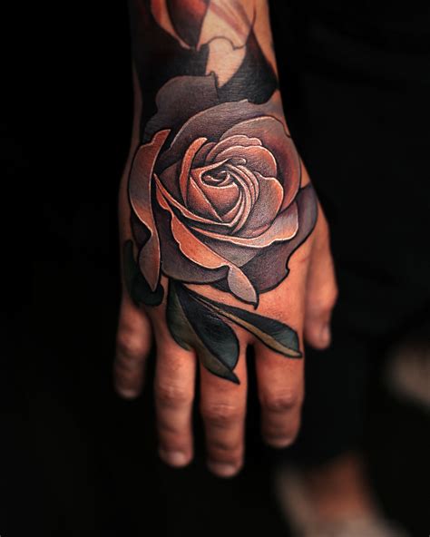 Rose Tattoo Hand Tattoo Beautiful Tattoo Joshua Tenneson