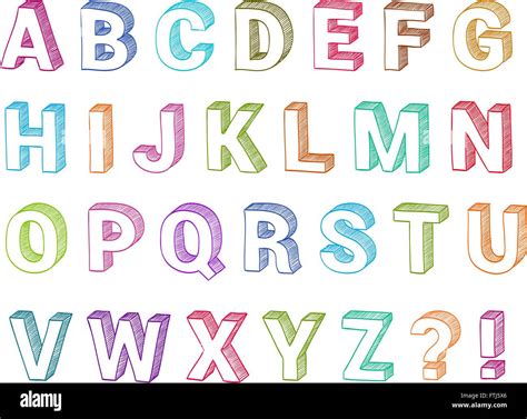 3d Alphabet Letters A Z Die Cut Template 3d Letters F