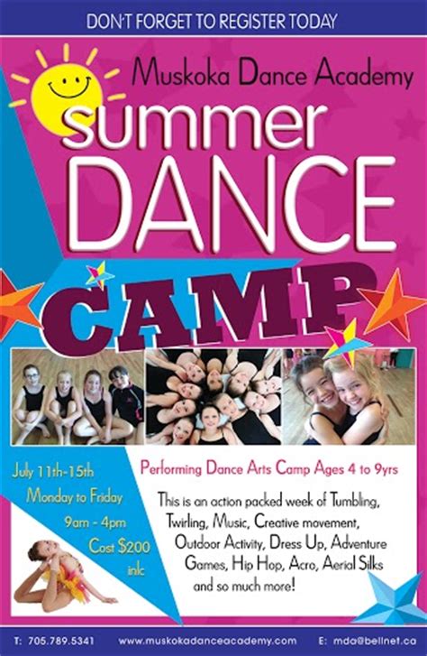 Summer Dance Camps For All Ages Muskoka Dance Academy