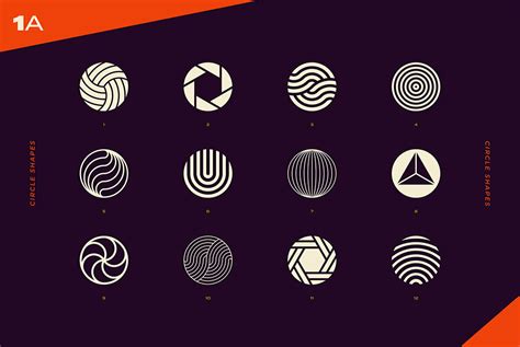 96 abstract logo marks geometric shapes collection graphics youworkforthem