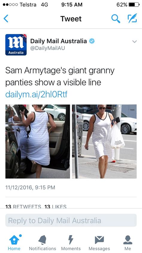 Daily Mail Australia On Twitter Sam Armytage S Giant Granny Panties