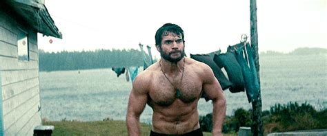 born not to fit man of steel henry cavill shirtless celebrity workout