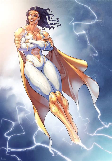 Thunder Woman Commission By Janrockitnik On Deviantart Comic Art Girls Superhero Art