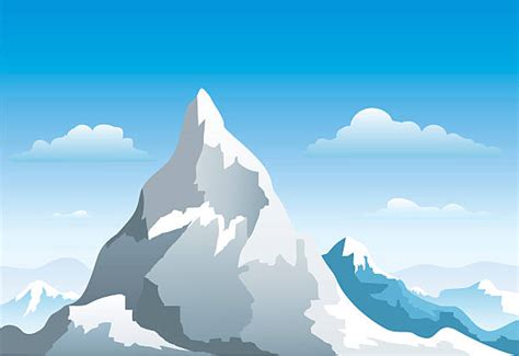 Snow Capped Mountains Illustrations Royalty Free Vector Graphics