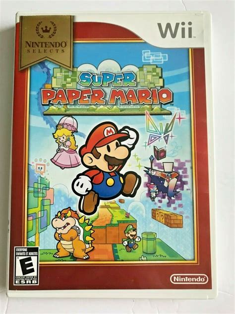 Super Paper Mario Nintendo Wii Game Includes Case And Manual Nintendo Mario Games Mario Bros