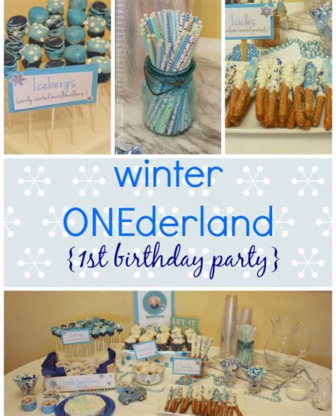 These creative first birthday party ideas for boys will celebrate them turning from a baby into a toddler (and yes, of course they can be used for girls too!). A Winter ONEderland for Baby's First Birthday - Party Ideas