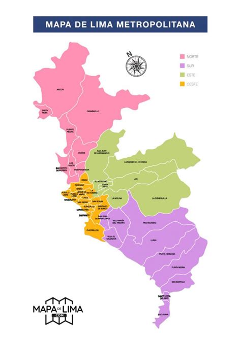 Mapa De Distritos De Lima Metropolitana Alfnsox