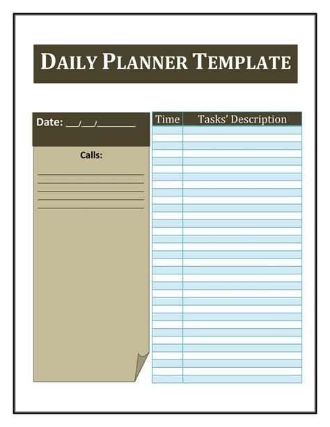 Weekly Planner Word Template Collection
