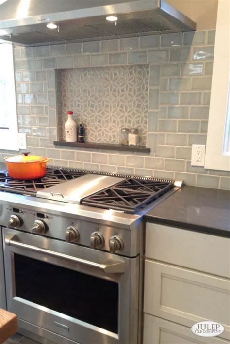 They make for easy cleaning during put a backsplash anywhere food prep will occur. 56 Kitchen Tile Backsplash Ideas for Behind the Range #kitchentilebacksplash #kitchenideas # ...