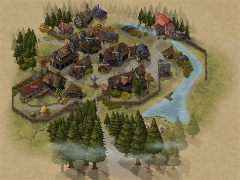 My First Map Starter Town In The Middle Of The Forest For A New