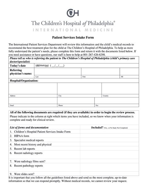 Printable Fillable Hospital Discharge Papers