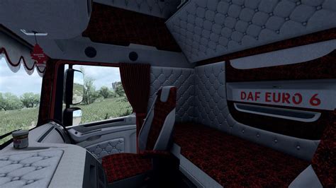 Daf Xf Holland Style Interior Red Pluche X Mod Euro Truck