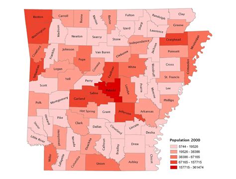 Population 2000 Arkansas Encyclopedia Of Arkansas