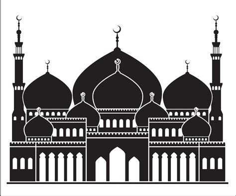 Karikatur Masjid Hitam Putih 38 Gambar Hitam Putih Masjid Inspirasi